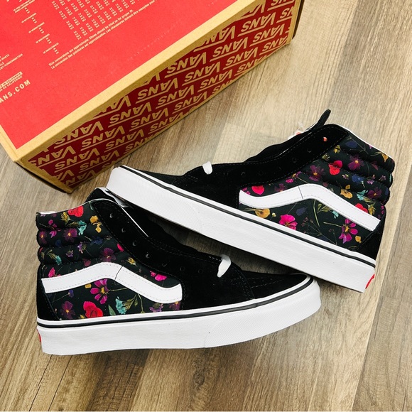 pressed floral old skool shoes